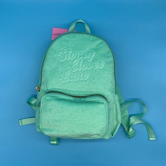 Stoney Clover Lane x Target Light Green Terry Cloth Embossed Backpack
